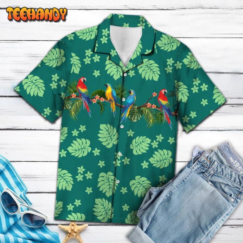 Beautiful Parrot Forest Cool Design Aloha Hawaiian Shirt