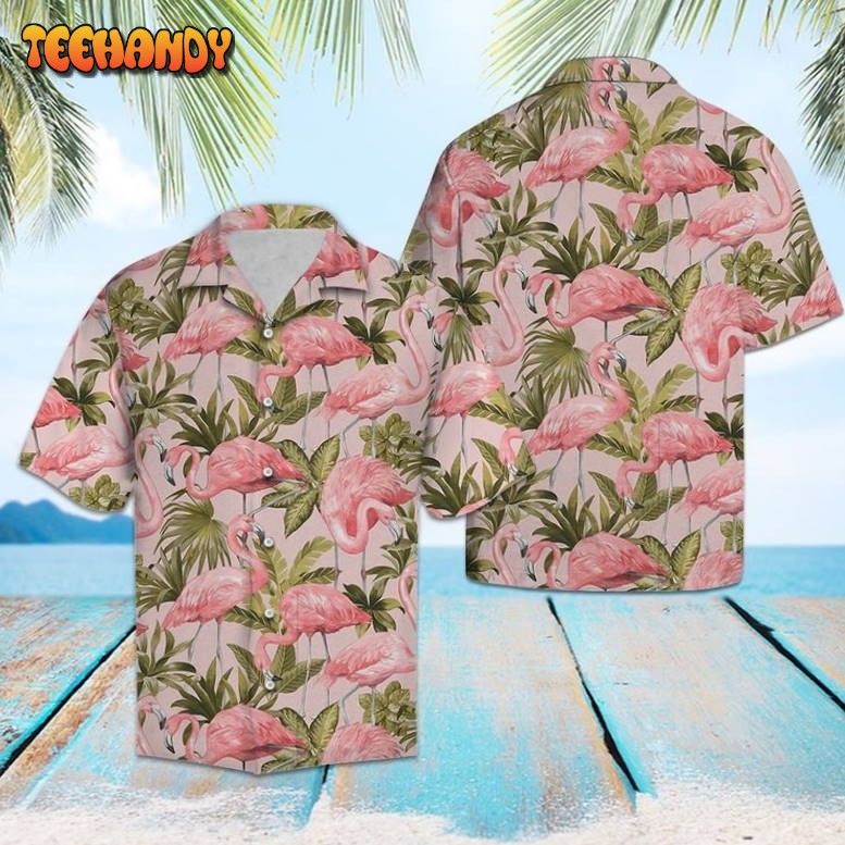 Beautiful Tropical Flamingo Cool Design Aloha Hawaiian Shirt