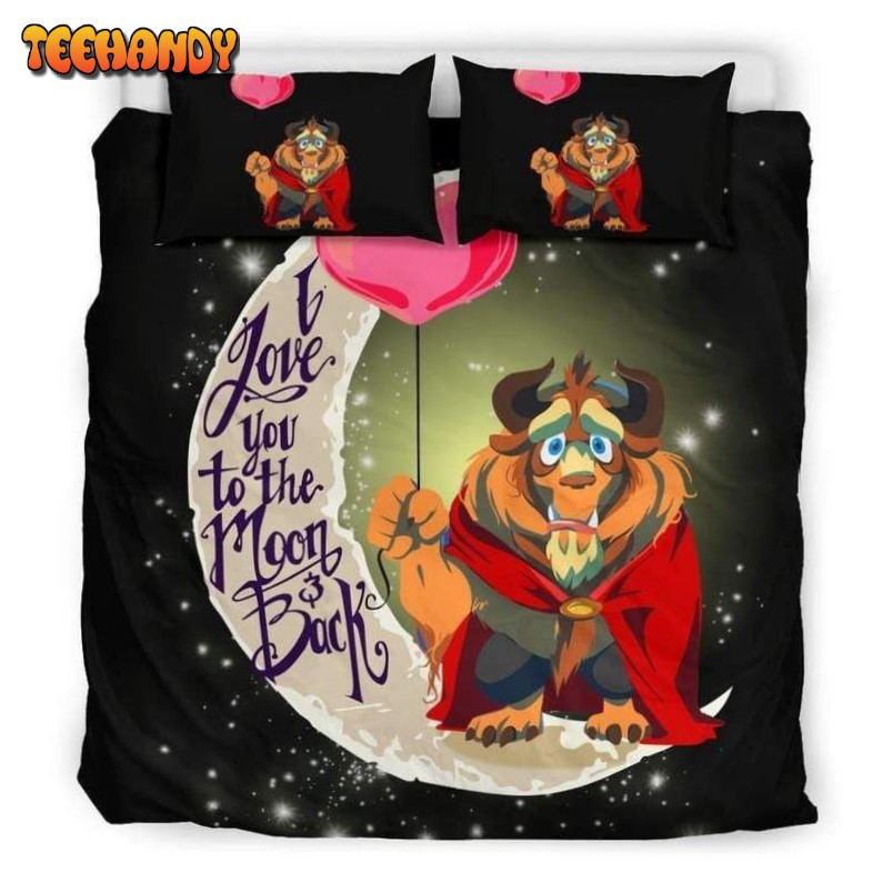 Beauty And The Beast I Love You To The Moon And Back Duvet Cover Bedding Sets