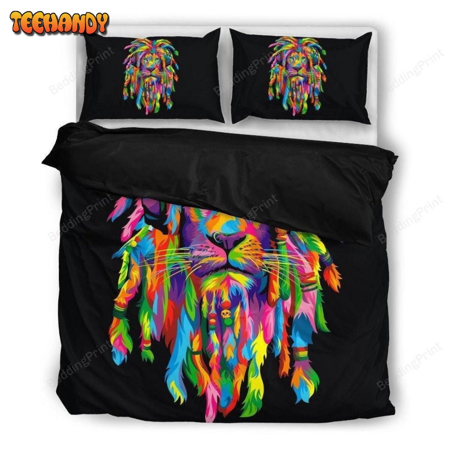 Bedding Lion Rasta Black Duvet Cover Bedding Sets