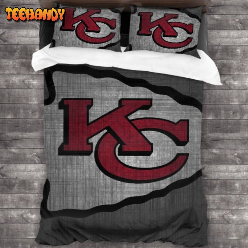 Bedding Sets with 3 Pieces Kansas City Chiefs Logo Bedding Sets