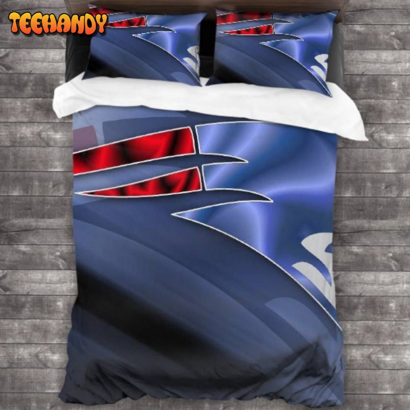 Bedding Sets with 3 Pieces New England Patriots Logo Bedding Sets