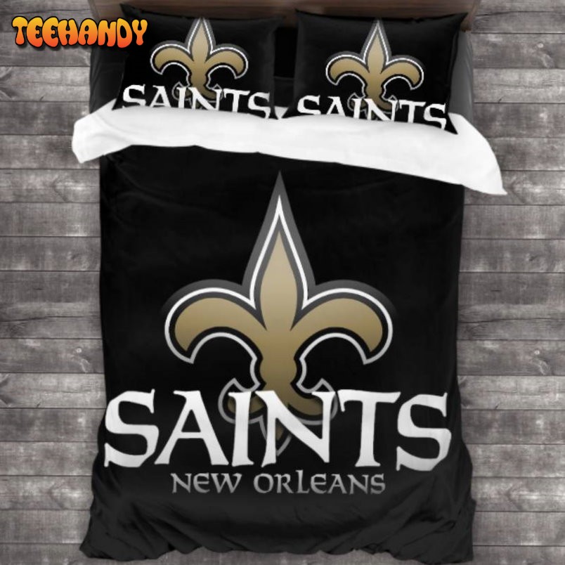 Bedding Sets with 3 Pieces New Orleans Saints Logo Bedding Sets