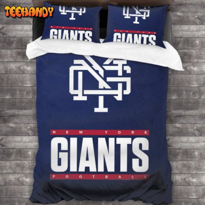 Bedding Sets with 3 Pieces New York Giants Logo Bedding Sets