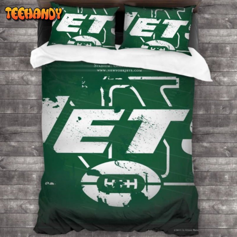 Bedding Sets with 3 Pieces NFL New York Jets Logo Bedding Sets