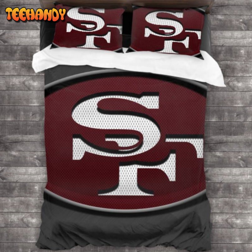 Bedding Sets with 3 Pieces NFL San Francisco 49ers Logo Bedding Sets