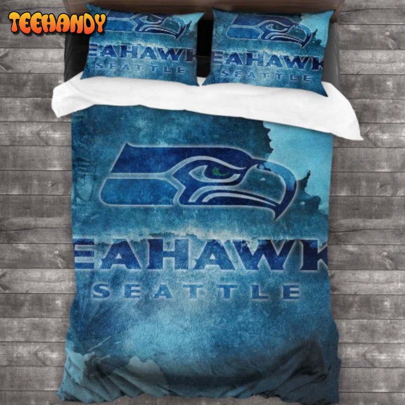 Bedding Sets with 3 Pieces Seattle Seahawks Logo Bedding Sets