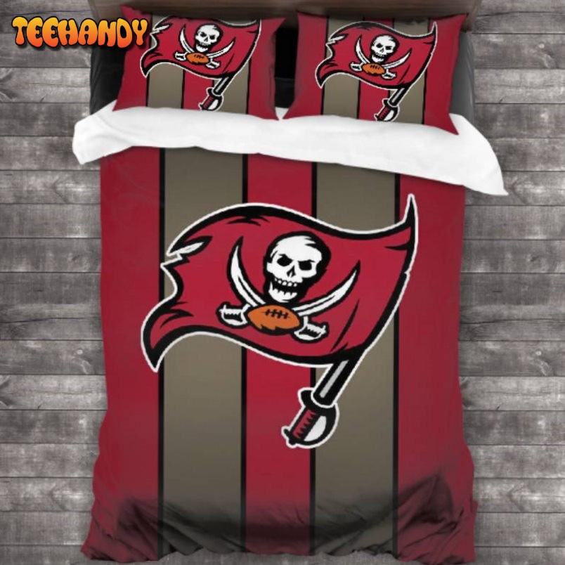 Bedding Sets with 3 Pieces Tampa Bay Buccaneers Logo Bedding Sets