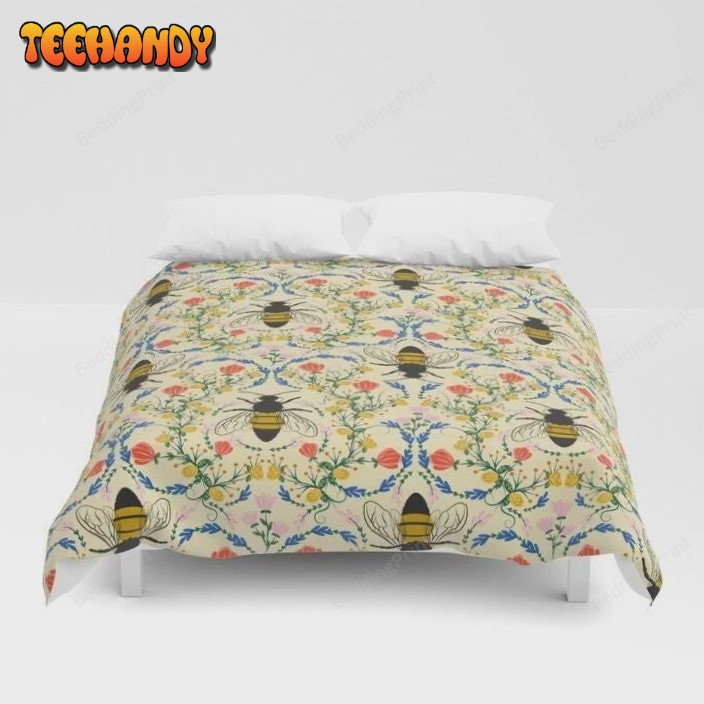 Bee Garden Bed Sheets Duvet Cover Bedding Sets