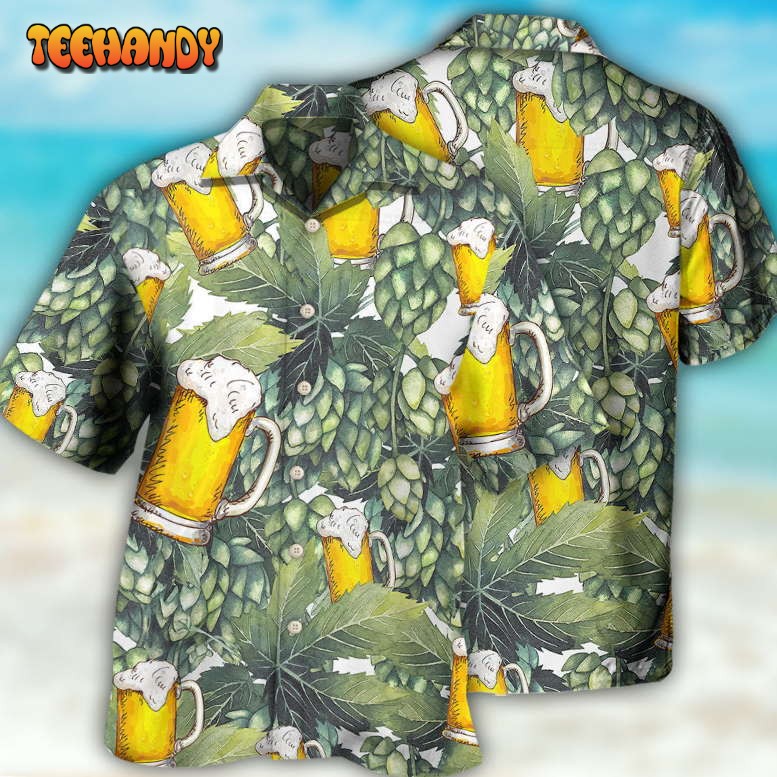 Beer Craft Beer And Hops Hawaiian Shirt