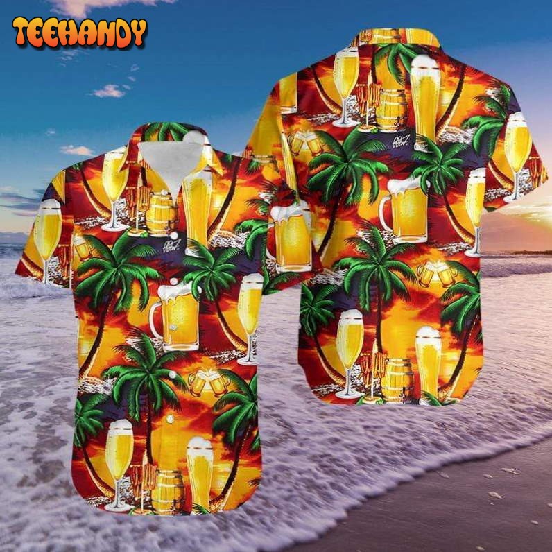 Beer In Paradise Unisex Hawaiian Shirt