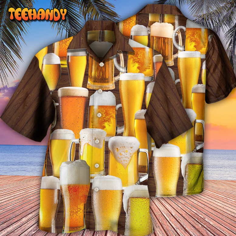 Beer It’s Time For Beer Hawaiian Shirt