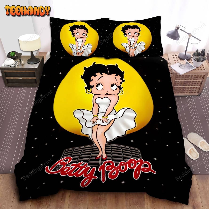 Betty Boop Under The Moon Duvet Cover Bedding Sets