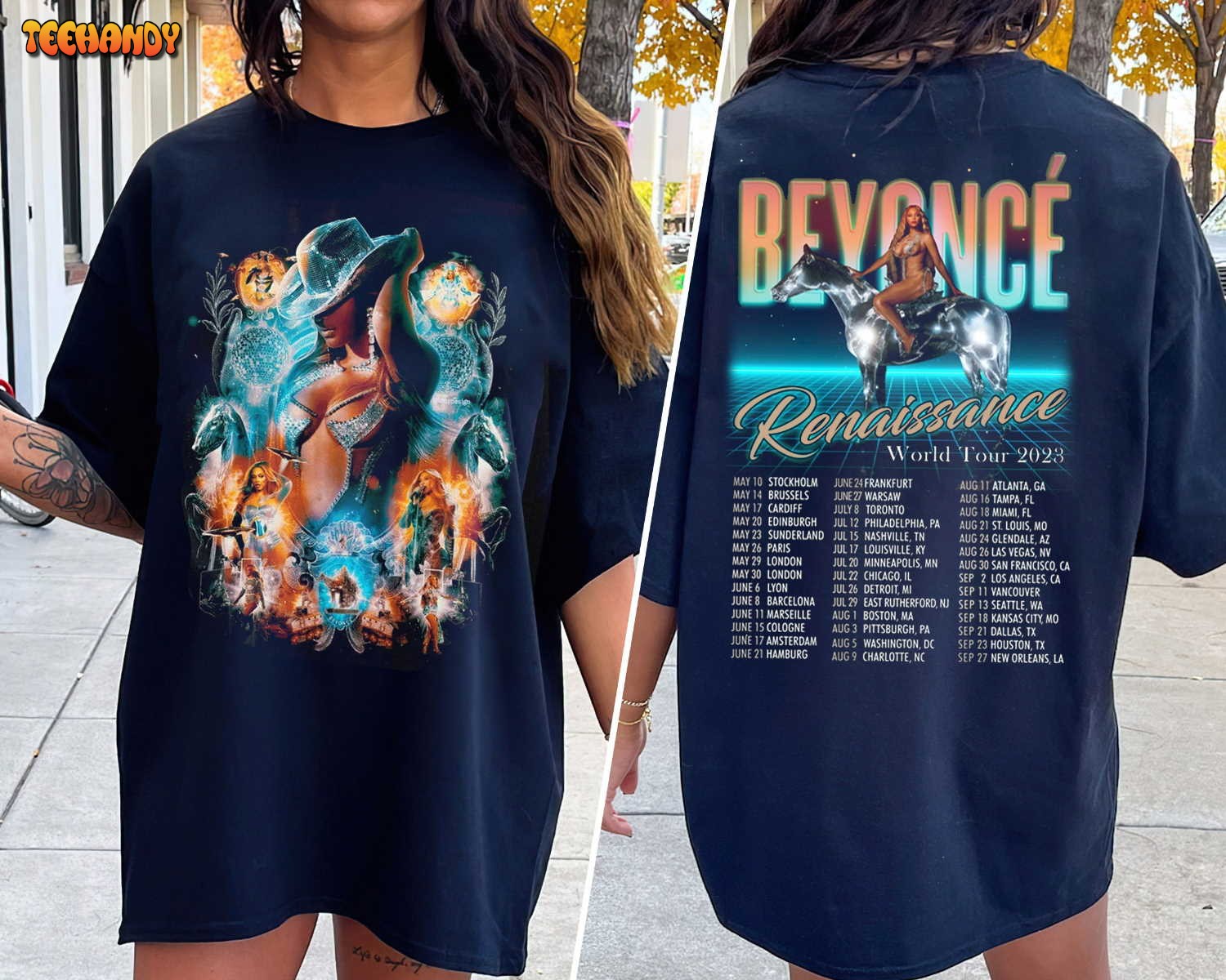 Beyoncé Renaissance Tour 2023 Queen Bee 2 Sides Unisex T Shirt