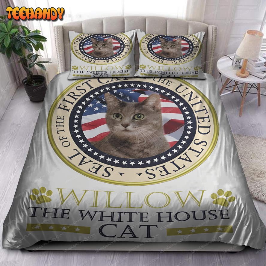 Bidens Welcome Cat Named Willow To White House Duvet Cover Bedding Sets