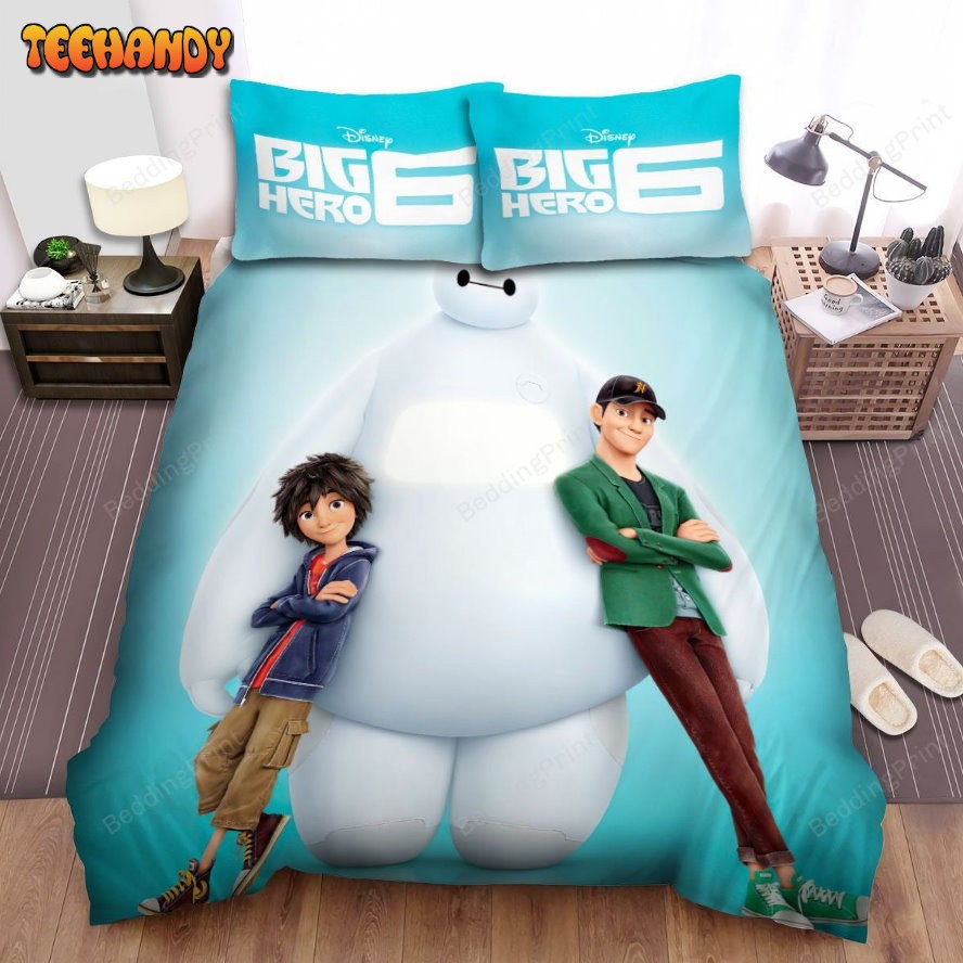 Big Hero 6 Baymax With Hiro And Tadashi Bed Sheets Duvet Cover Bedding Sets