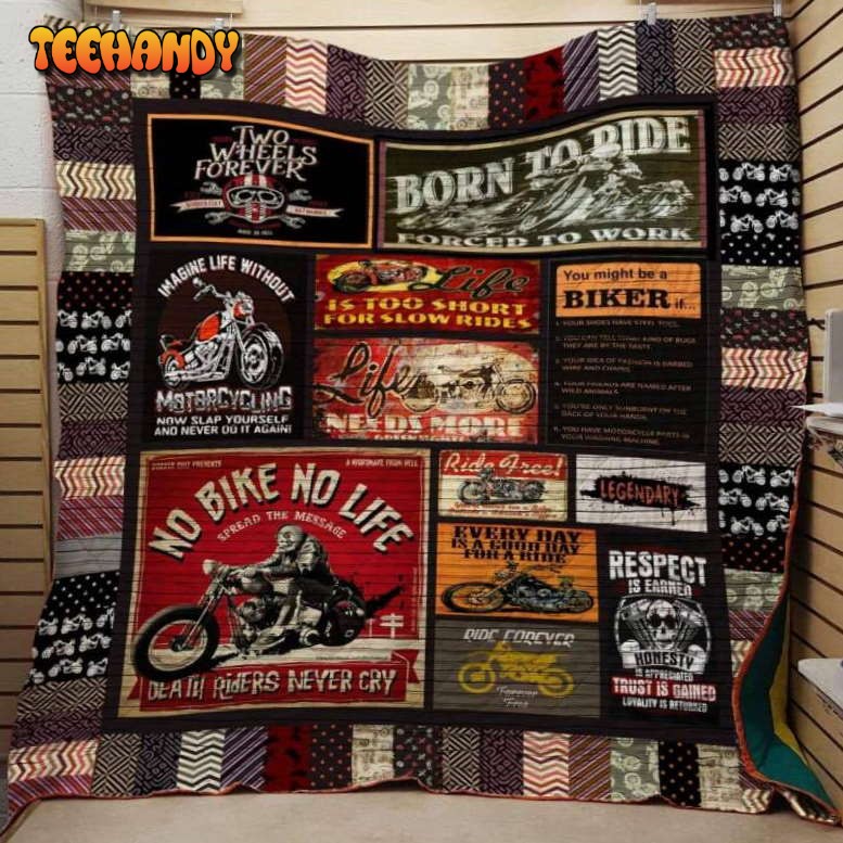 Biker 3D Customized Quilt Blanket