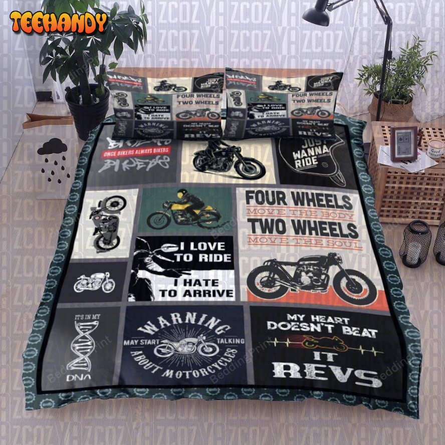 Biker Bed Sheets Duvet Cover Bedding Sets