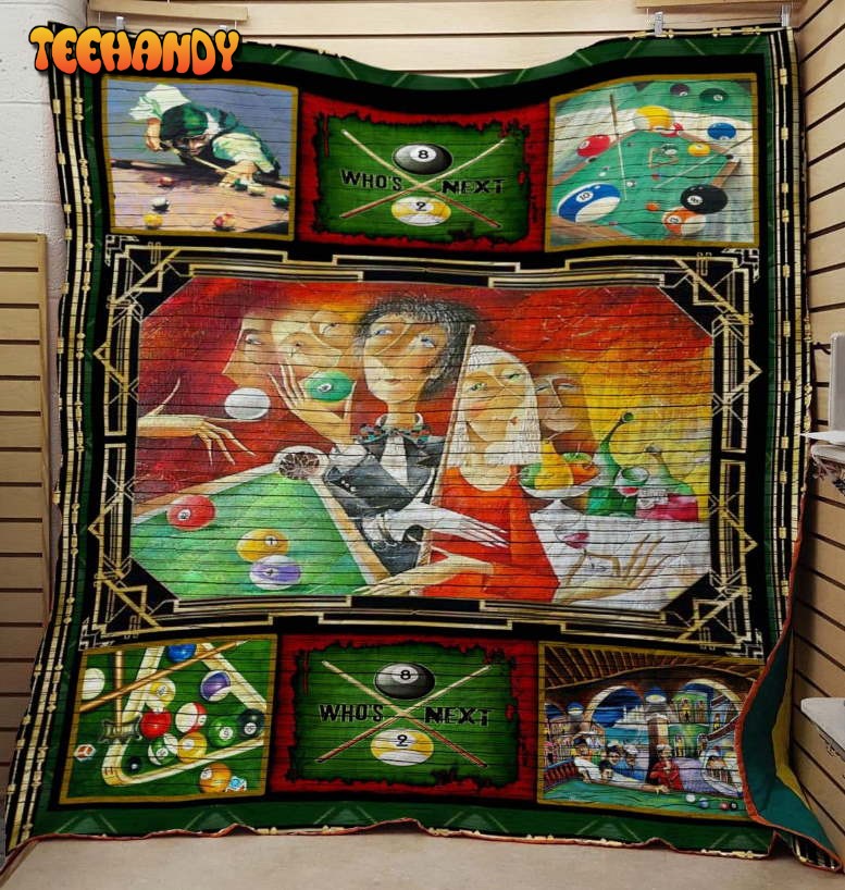 Billiards 3D Customized Quilt Blanket