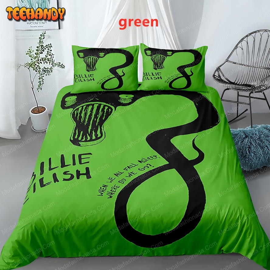 Billie Eilish Digital 3D Printed Duvet Cover Bedding Sets V2