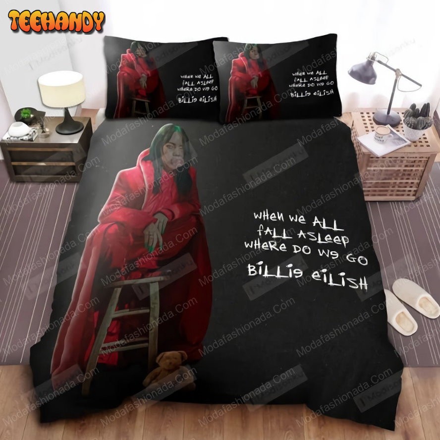 Billie Eilish When We Fall Asleep Where Do We Go Album Art 26 Bedding Sets