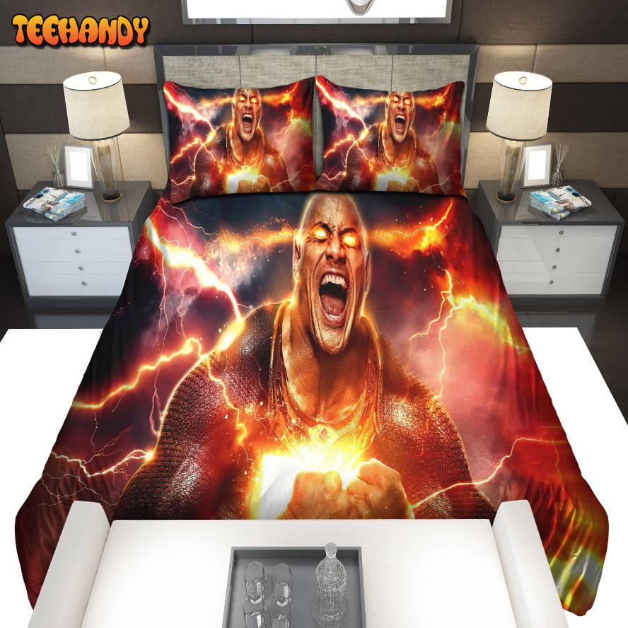 Black Adam 2022 Dwayne Johnson Duvet Cover Bedding Sets