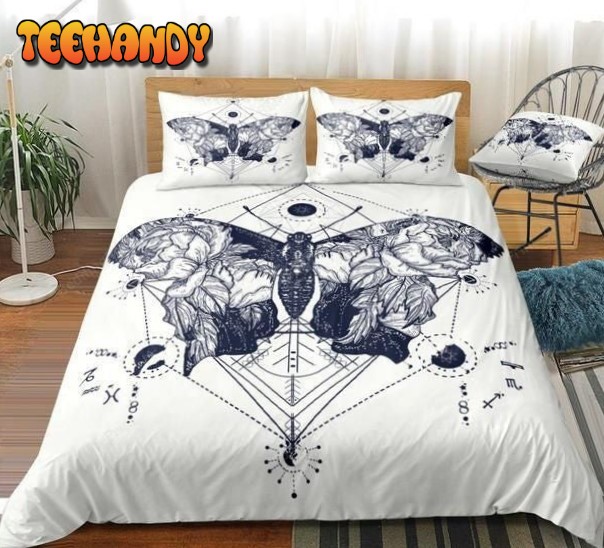 Black White Butterfly Duvet Cover Bedding Sets