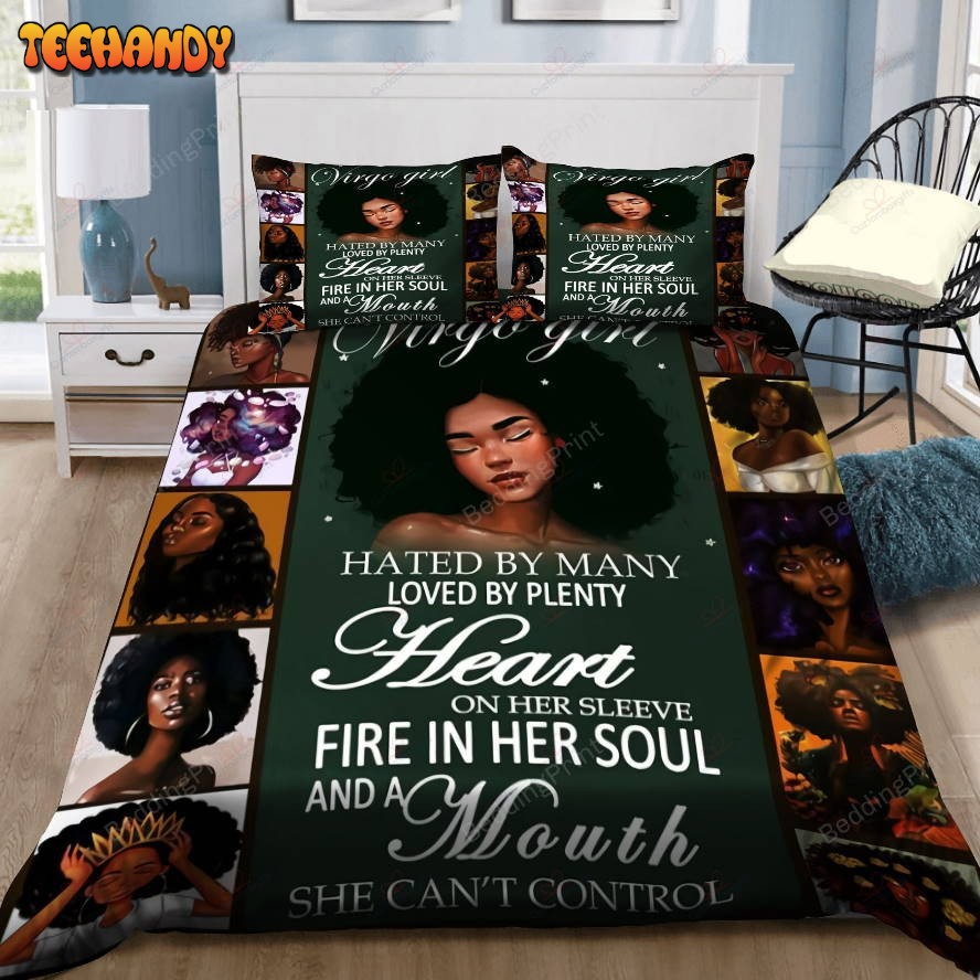 Black Women Virgo Girl Duvet Cover Bedding Sets