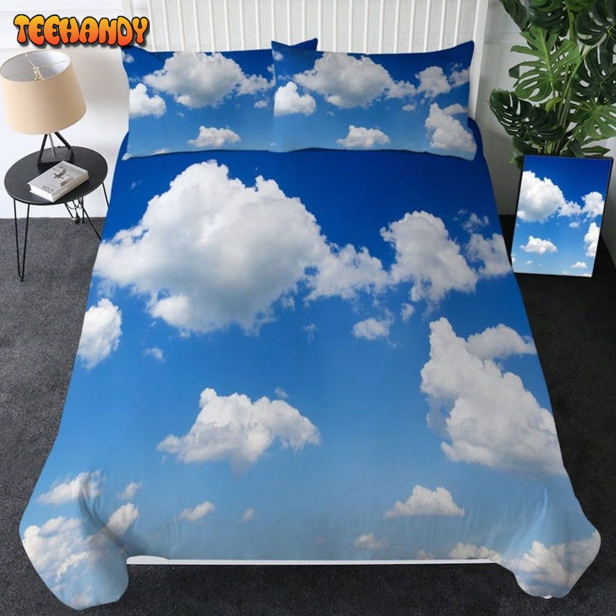 Blue Clouds Bed Sheets Duvet Cover Bedding Sets