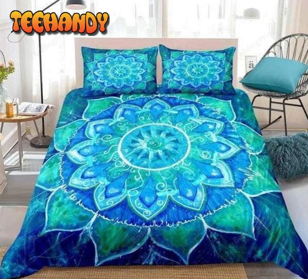 Blue Green Bohemian Bed Sheets Duvet Cover Bedding Sets