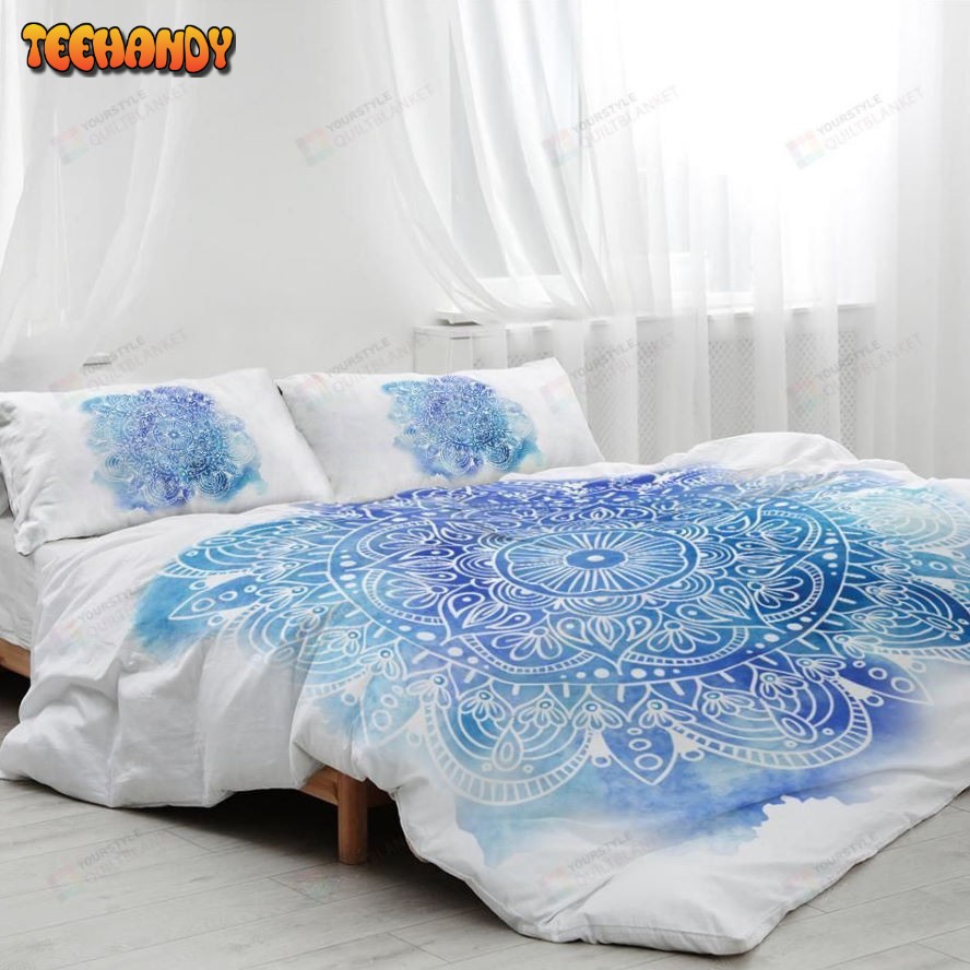 Blue Splash Mandala Duvet Cover Bedding Sets