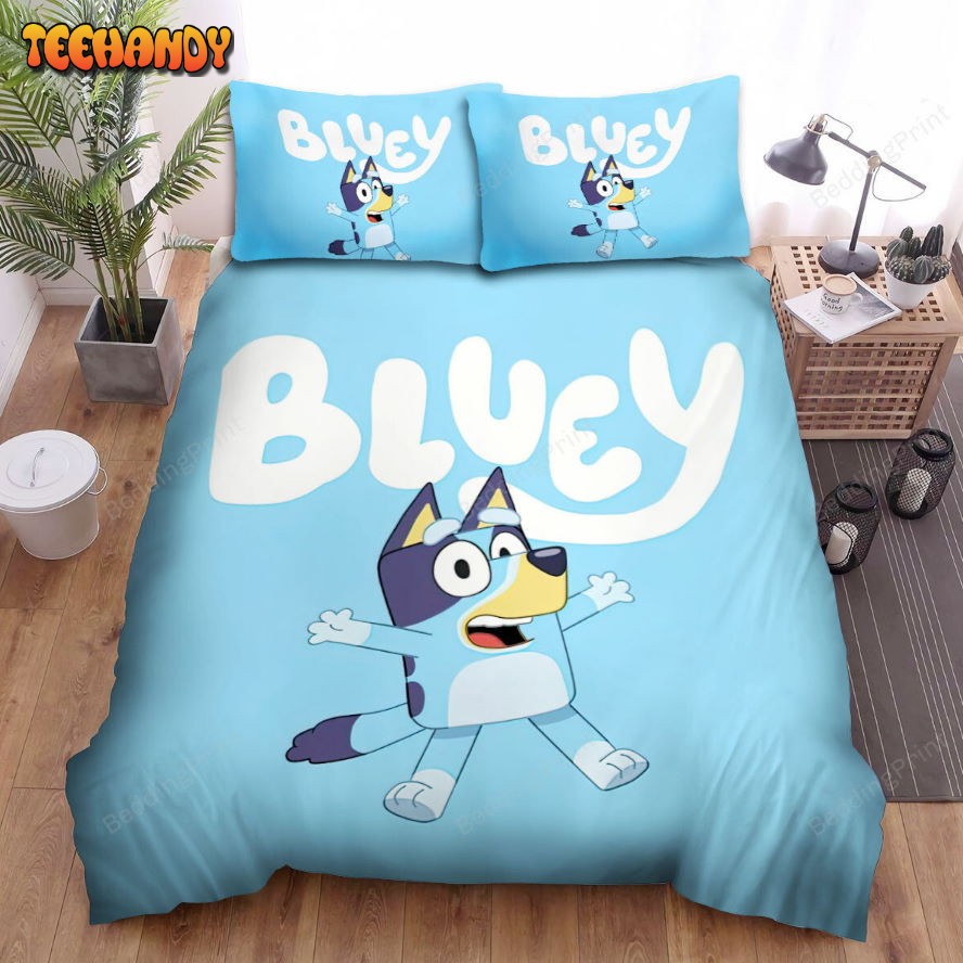 Bluey Solo Poster Bed Sheets Duvet Cover Bedding Sets