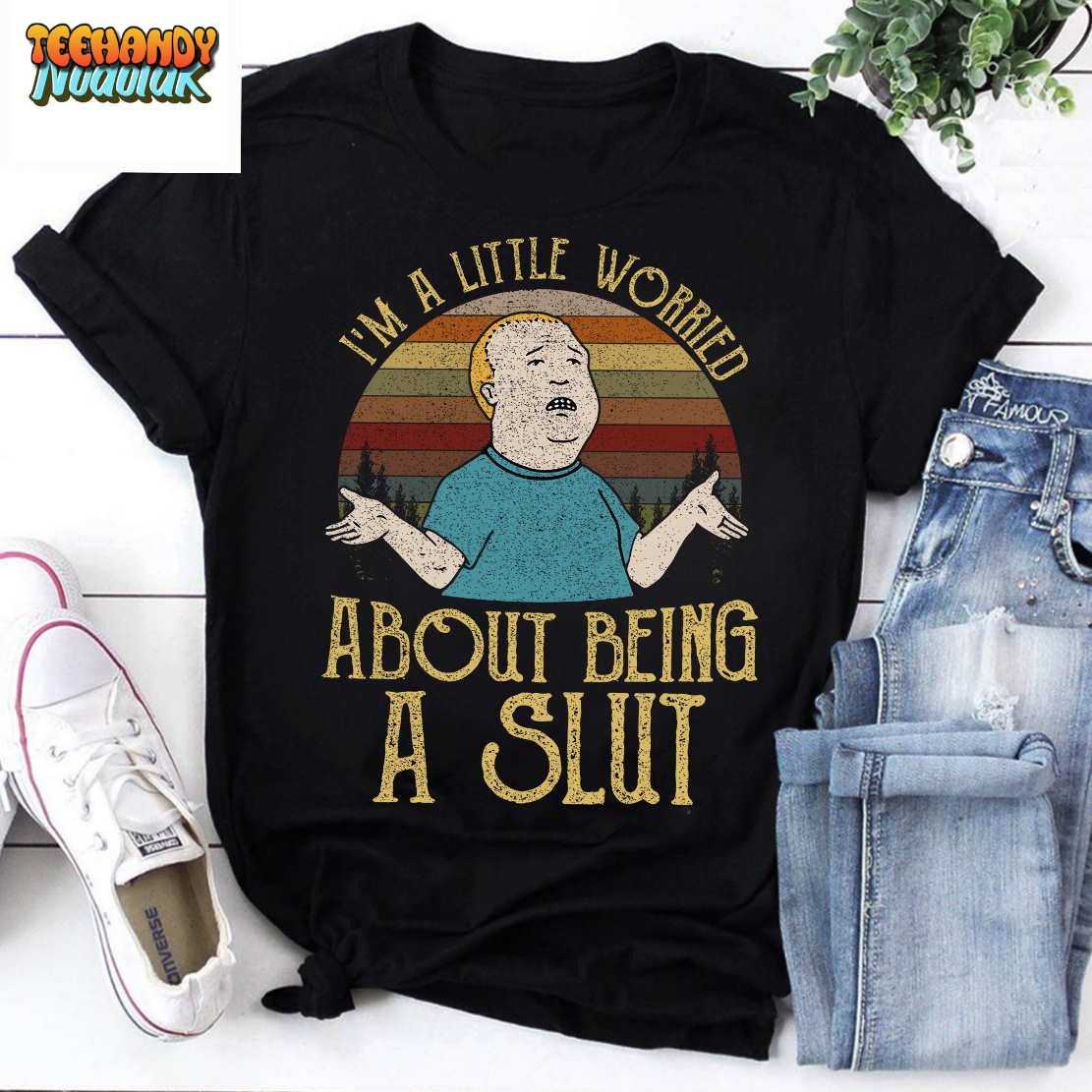 Bobby Hill I’m A Little Worried About Being A Slut Vintage T-Shirt