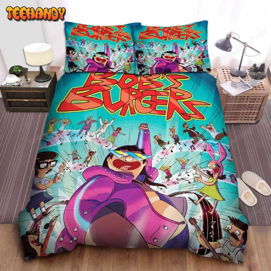 Bob’s Burgers Punk Rock Music Concert Duvet Cover Bedding Sets