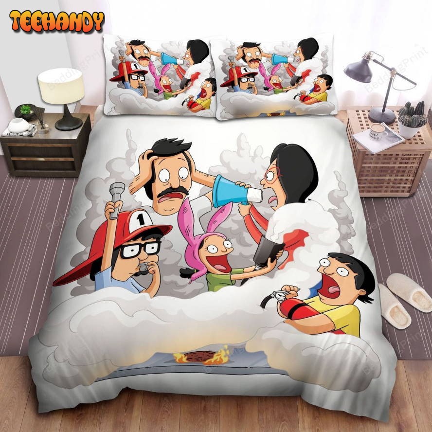 Bob’s Burgers The Belchers Fire Protection Practice Duvet Cover Bedding Sets