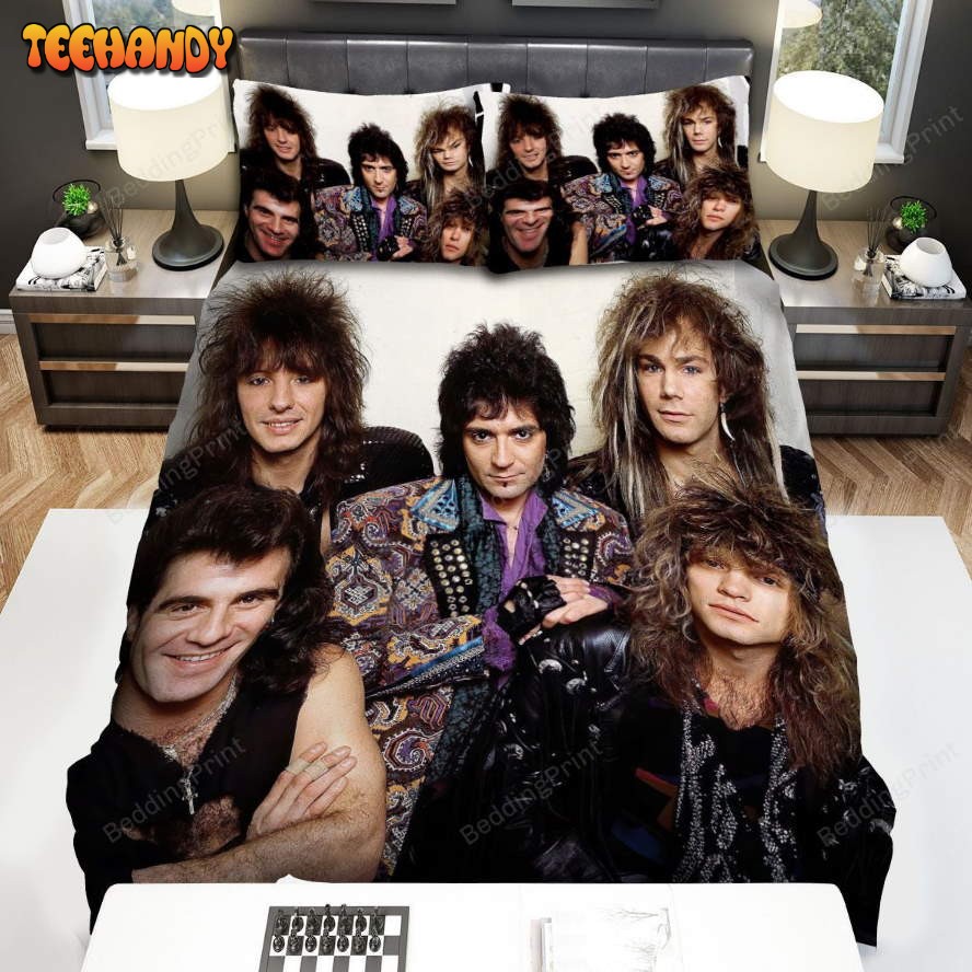 Bon Jovi Photo Portrait Bed Sheets Duvet Cover Bedding Sets