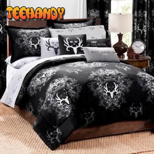 Bone Collector Black Duvet Cover Bedding Sets