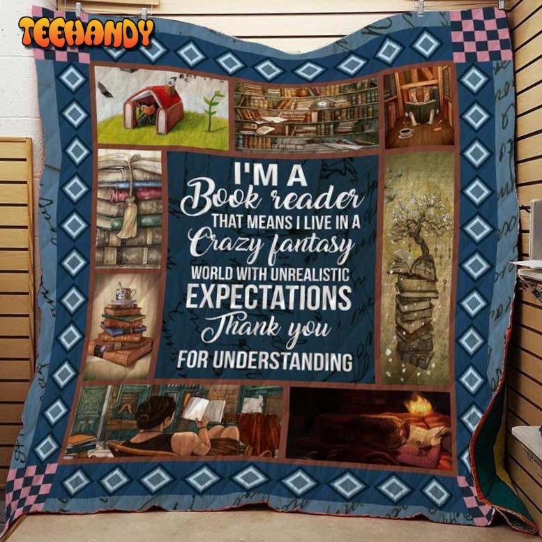 Book Expectations 3D Customized Quilt Blanket