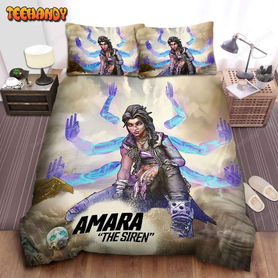 Borderlands 3 Amara The Siren Artwork Duvet Cover Bedding Sets