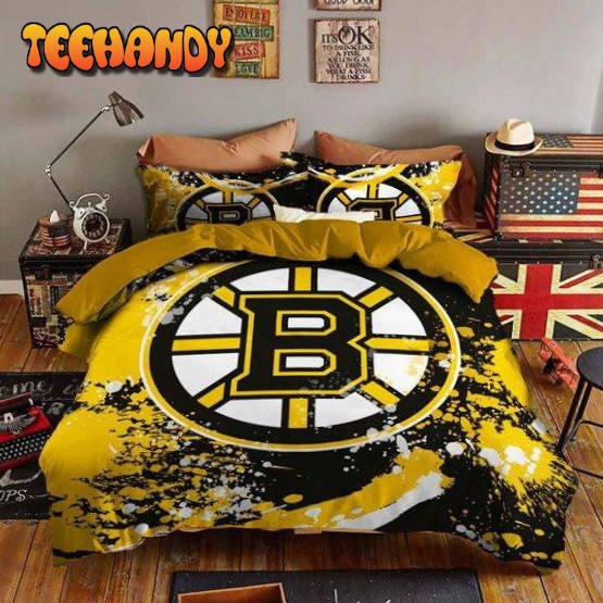 Boston Bruins Duvet Cover Bedding Sets For Fan