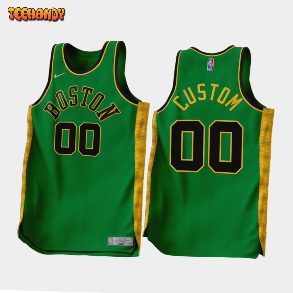 Boston Celtics Custom 2022-23 Earned Edition Jersey Green