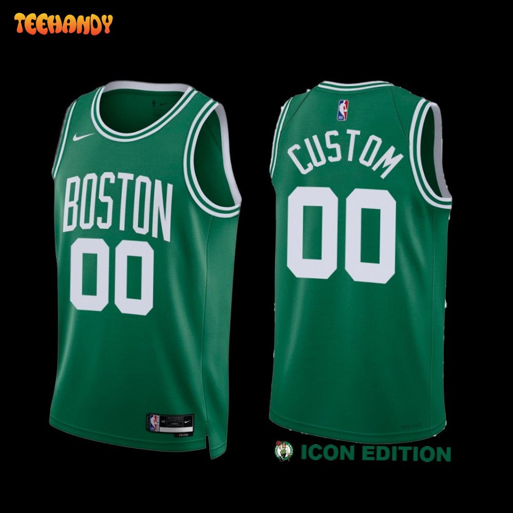 Boston Celtics Custom 2022-23 Green Icon Edition Jersey