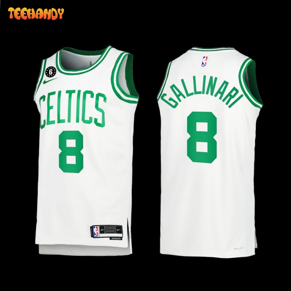 Boston Celtics Danilo Gallinari 2022-23 White Association Edition Jersey