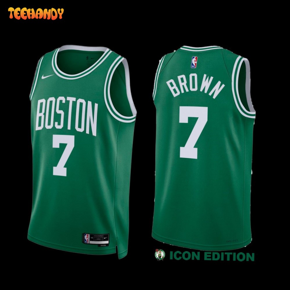 Boston Celtics Jaylen Brown 2022-23 Green Icon Edition Jersey