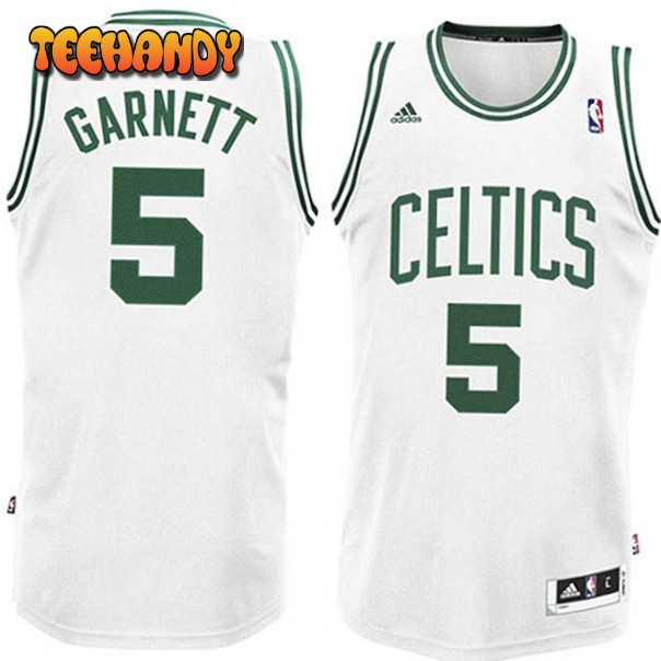 Boston Celtics Kevin Garnett White Throwback Jersey