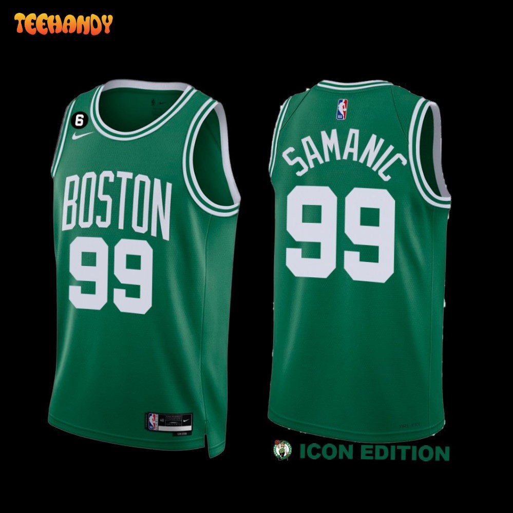 Boston Celtics Luka Samanic 2022-23 Icon Edition Jersey Green