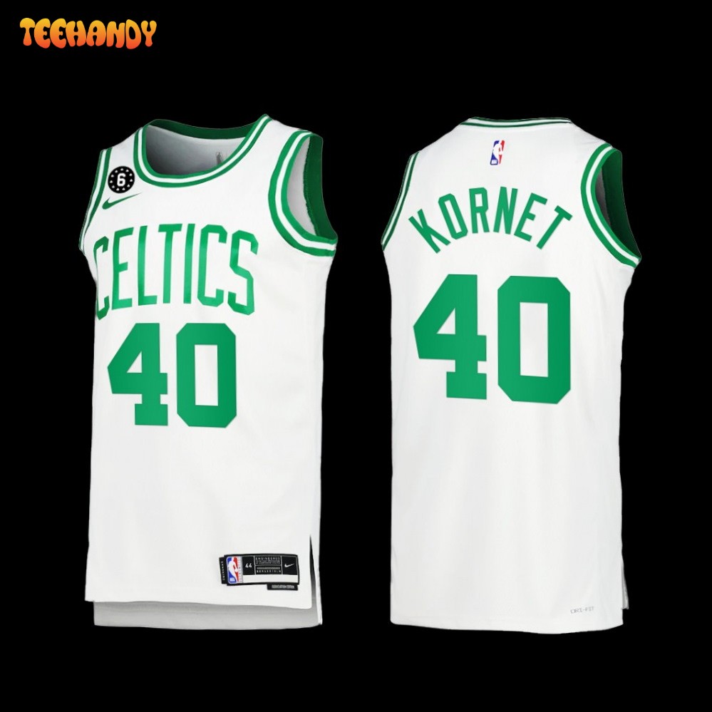 Boston Celtics Luke Kornet 2022-23 White Association Edition Jersey