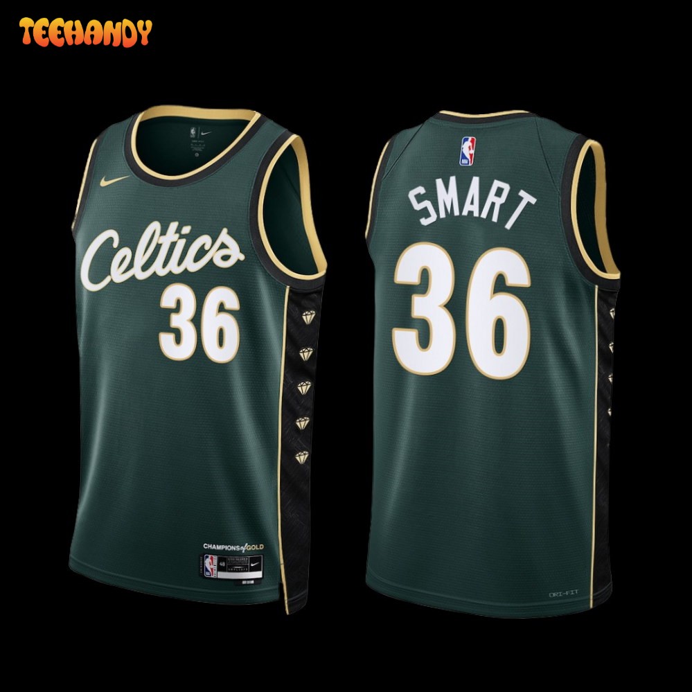 Boston Celtics Marcus Smart 2022-23 City Edition Jersey Green