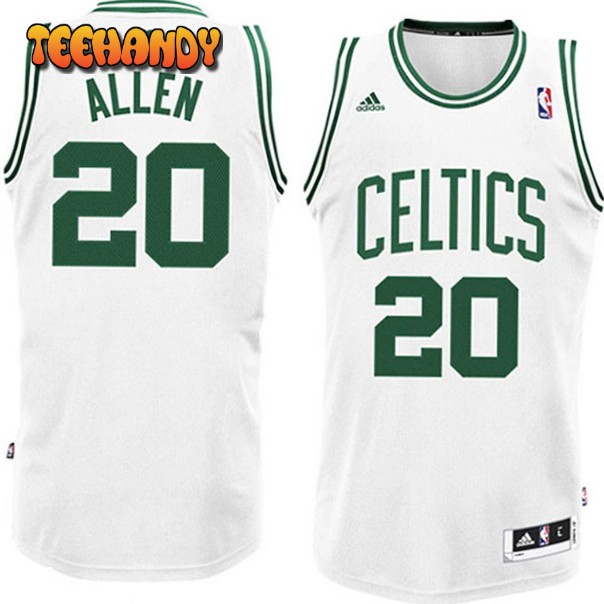 Boston Celtics Ray Allen White Throwback Jersey