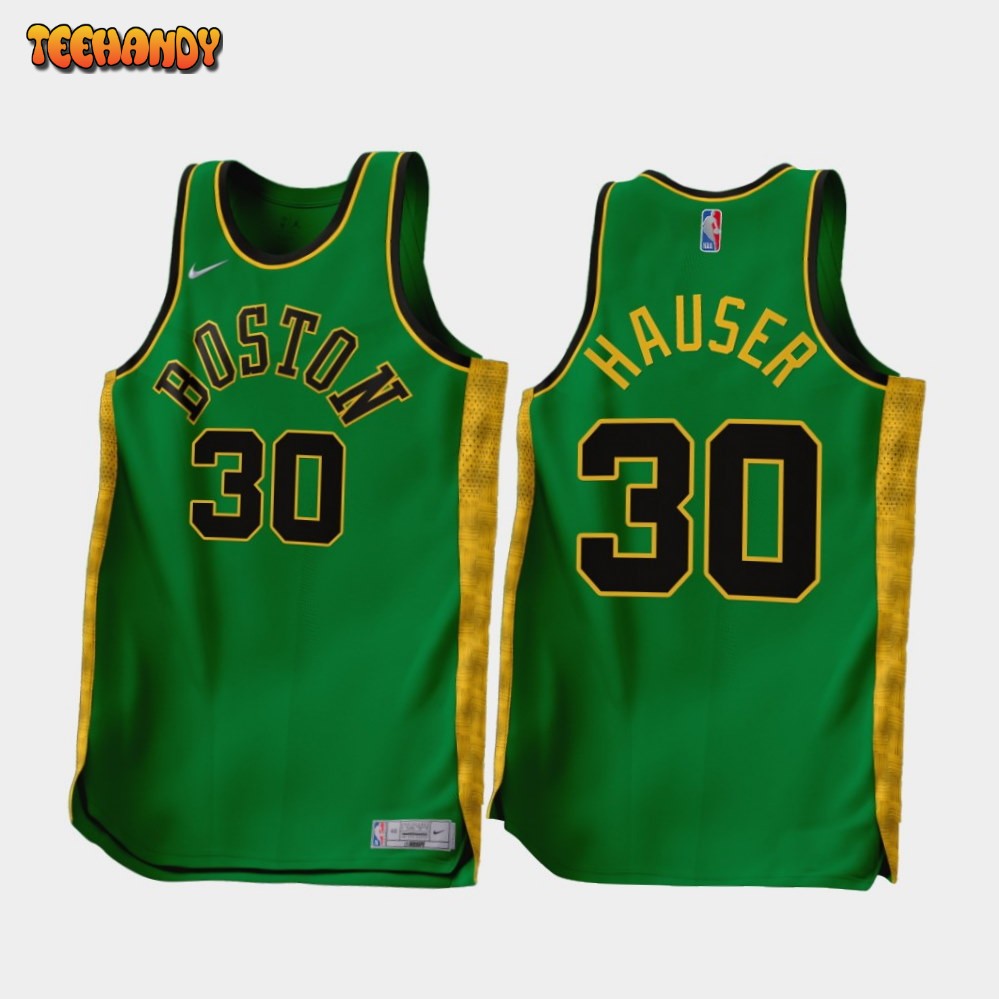 Boston Celtics Sam Hauser 2022-23 Earned Edition Jersey Green